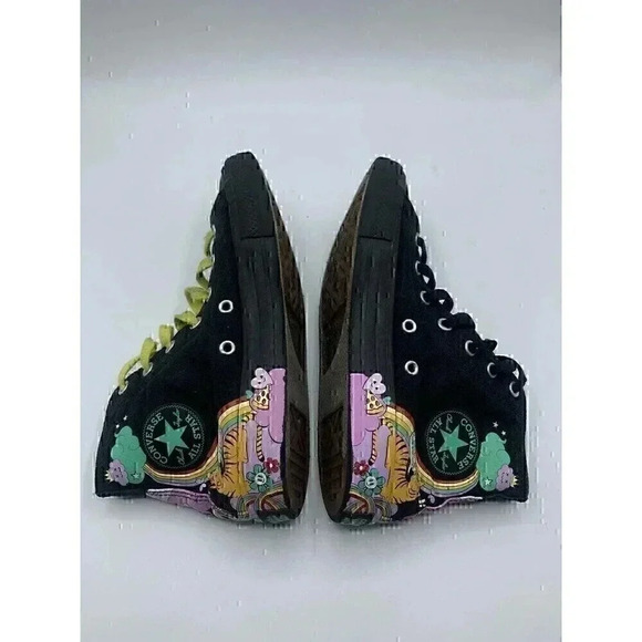 Converse Notebook Print Chuck Taylor All Star Hi Top Sneakers Youth size 3 - Picture 4 of 8